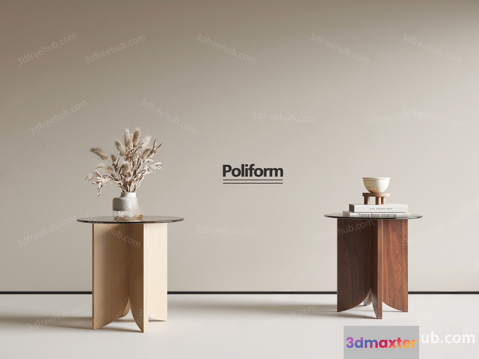 Simple Side Tables 3D Model - 23261 - VRAY Render