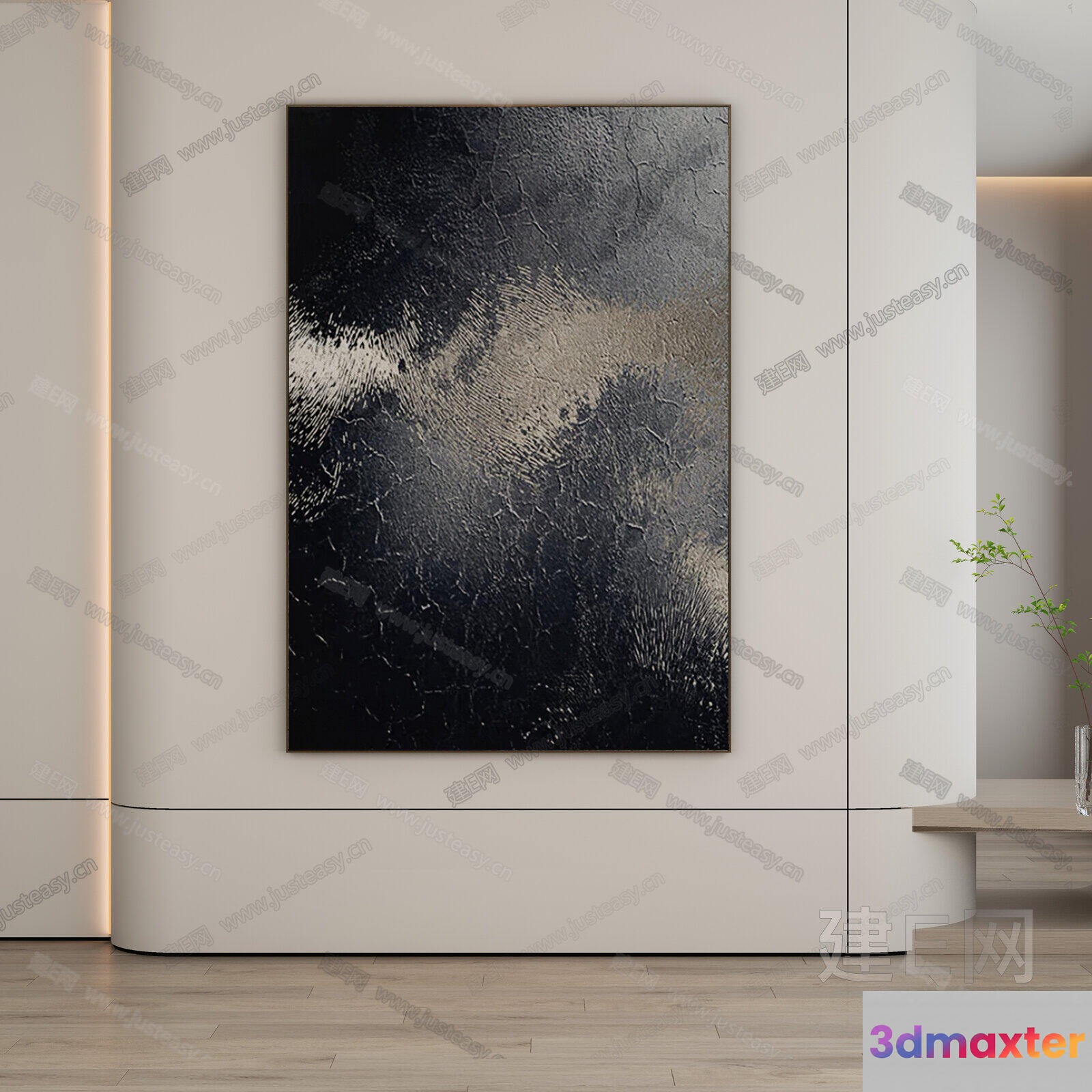 Modern Art Piece 3D Model - 8111 - VRAY Render