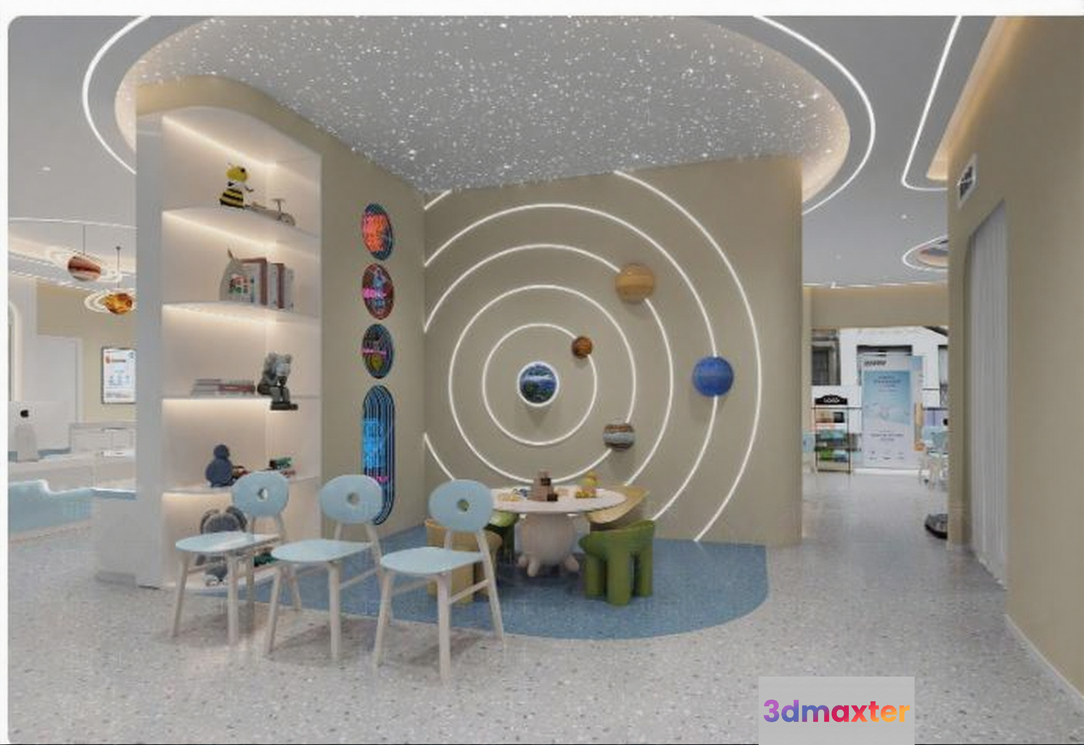 A Futuristic Children'S Playroom 3D Model - 16806 - VRAY Render