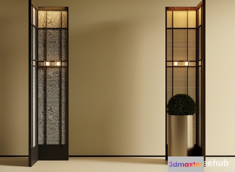 Modern Floor Lamps 3D Model - 23289 - VRAY Render