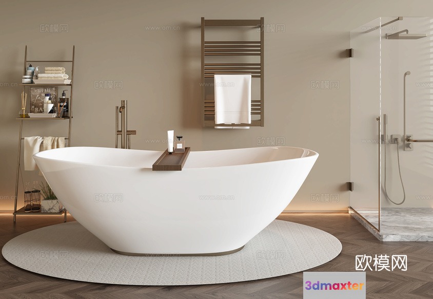 Modern Bathroom 3D Model - 16559 - VRAY Render
