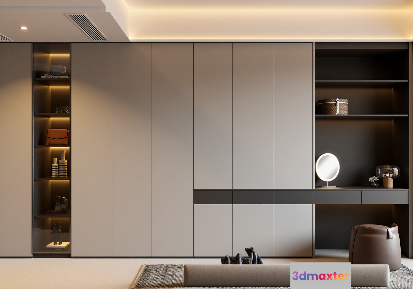 Modern Living Room 3D Model - 17217 - VRAY Render