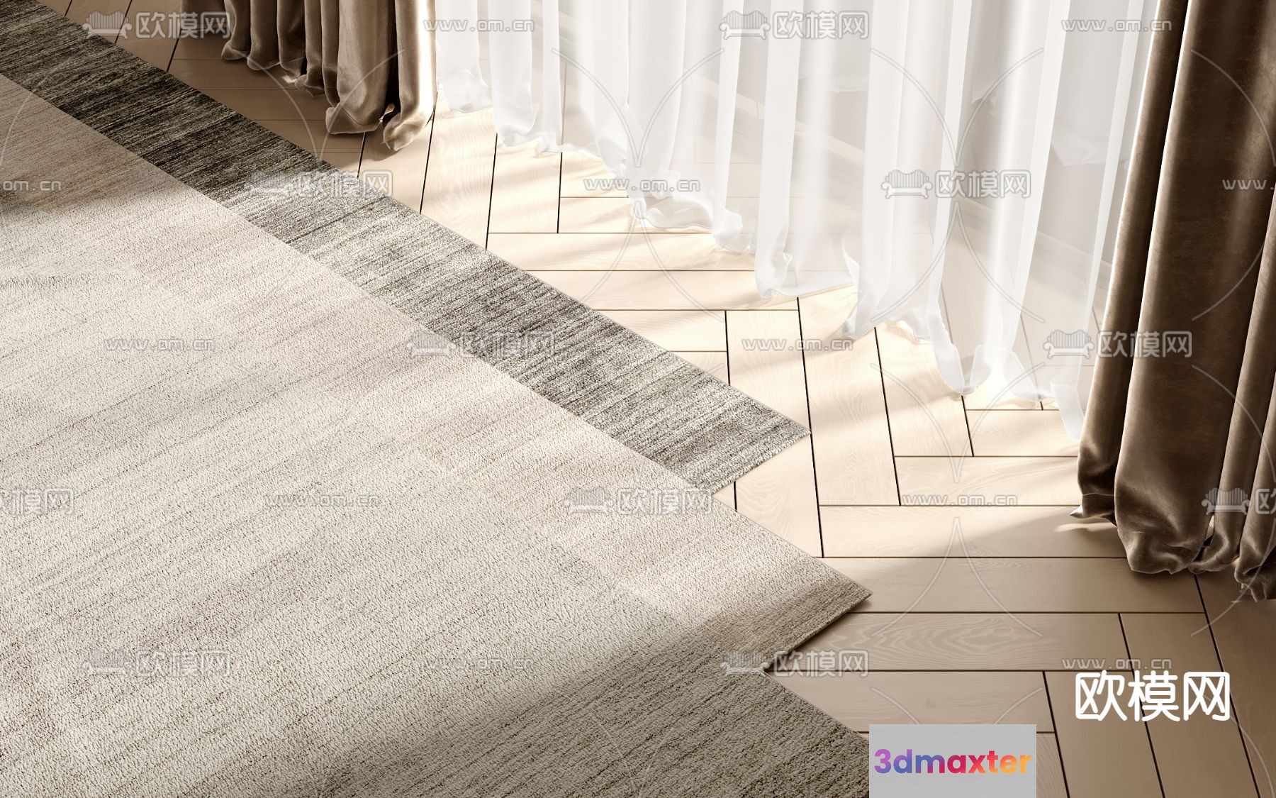 Cozy Living Room 3D Model - 6834 - VRAY Render