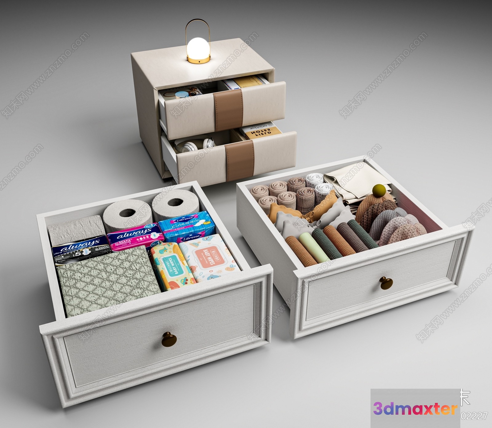 Organized Storage Space 3D Model - 12344 - VRAY Render