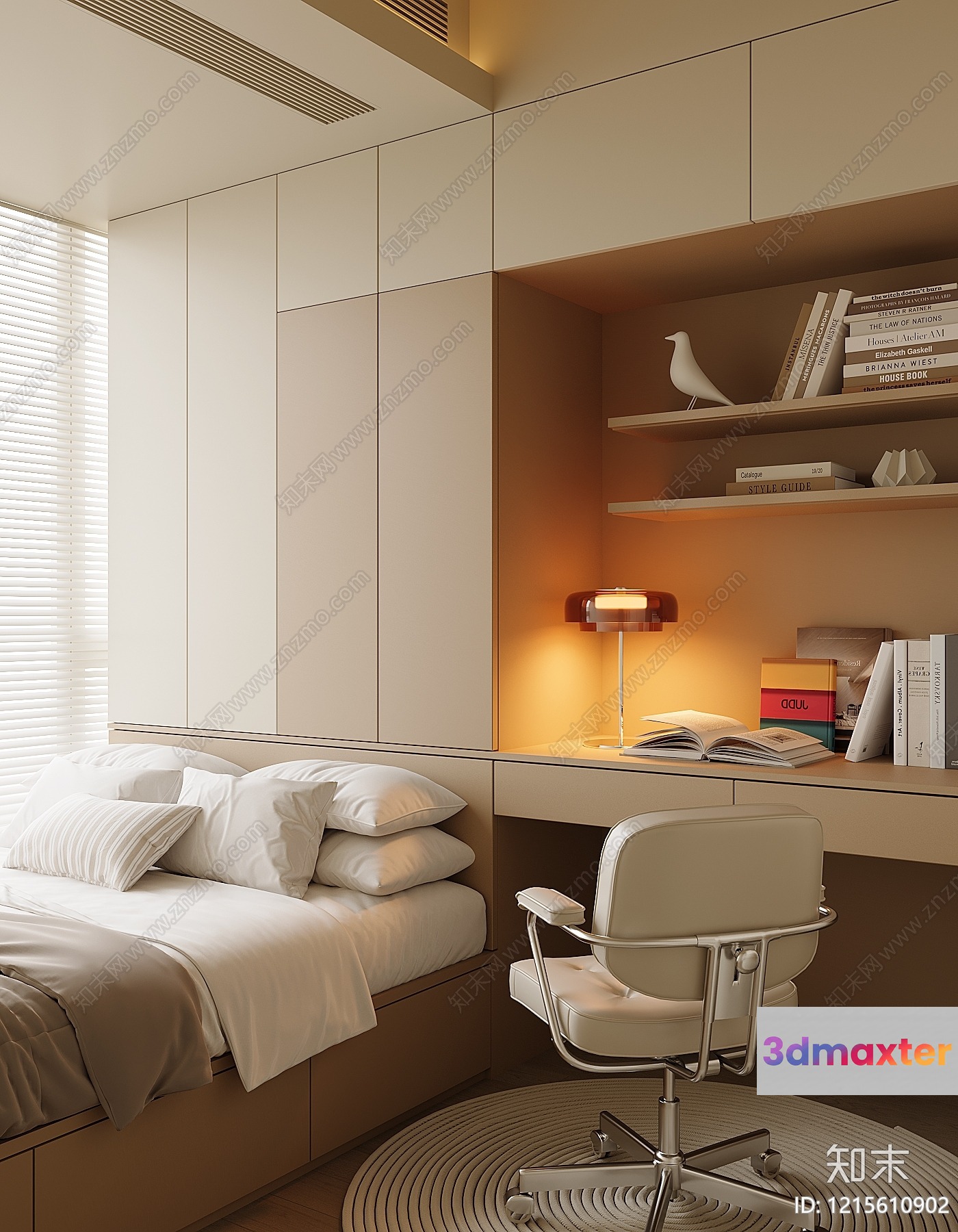 Cozy Bedroom 3D Model - 17780 - VRAY Render