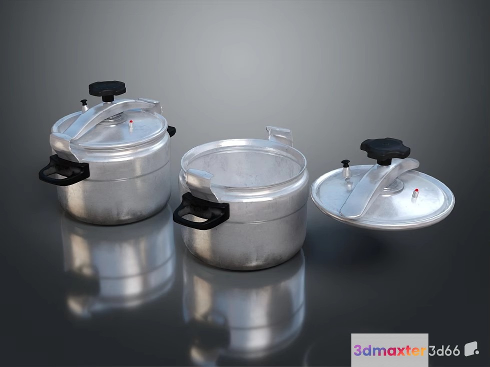 Three Pots 3D Model - 19446 - VRAY Render