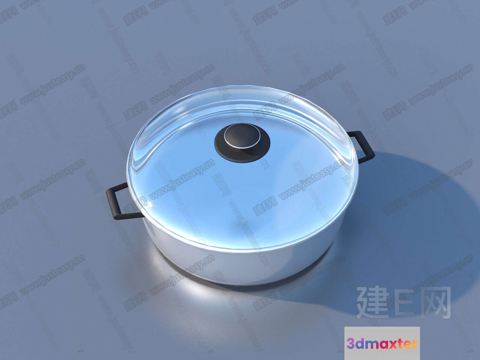 A Pot With A Lid 3D Model - 6848 - VRAY Render