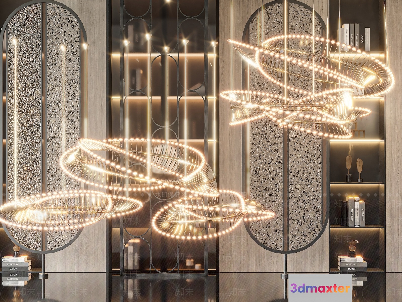 Modern Light Fixture 3D Model - 14707 - VRAY Render
