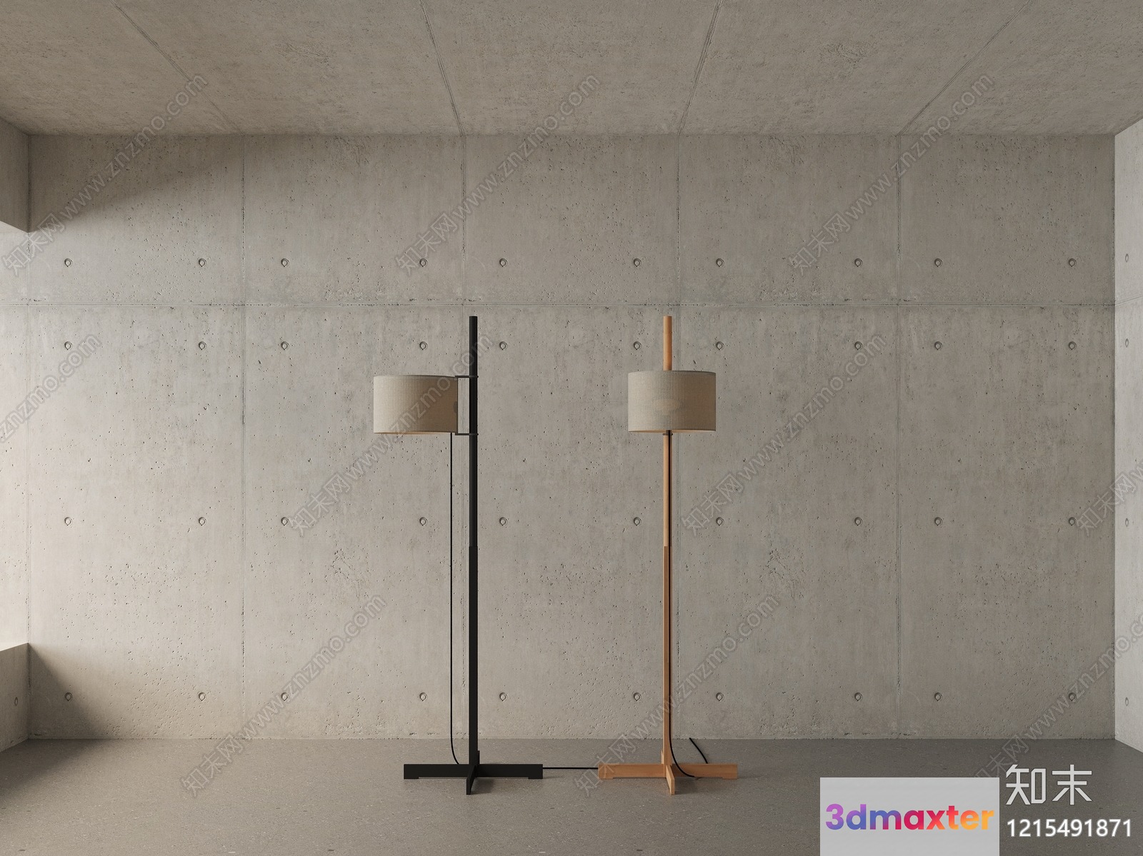 Modern Floor Lamps 3D Model - 11941 - VRAY Render