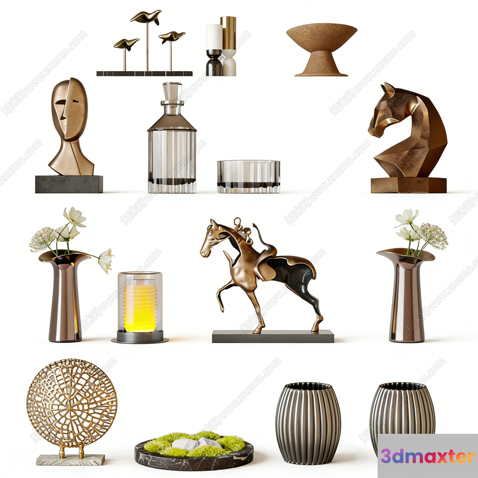 Decorative Home Accents 3D Model - 11929 - VRAY Render
