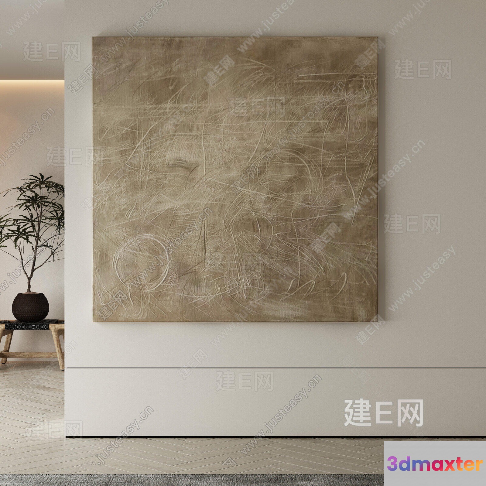 Cozy Living Room 3D Model - 10538 - VRAY Render