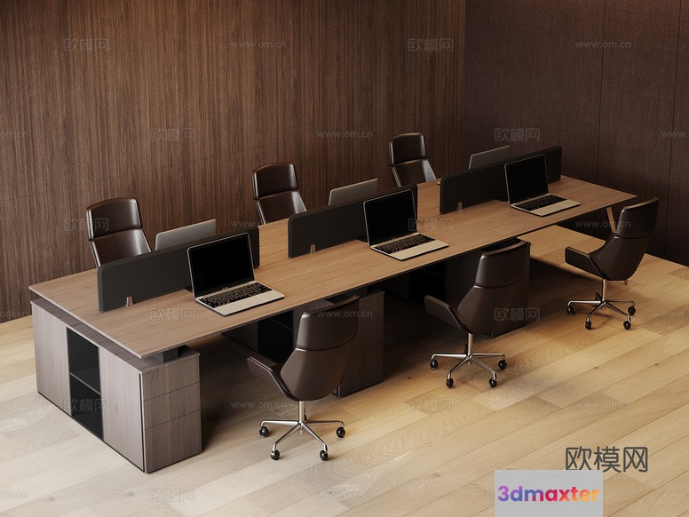 Modern Office Space 3D Model - 11130 - VRAY Render