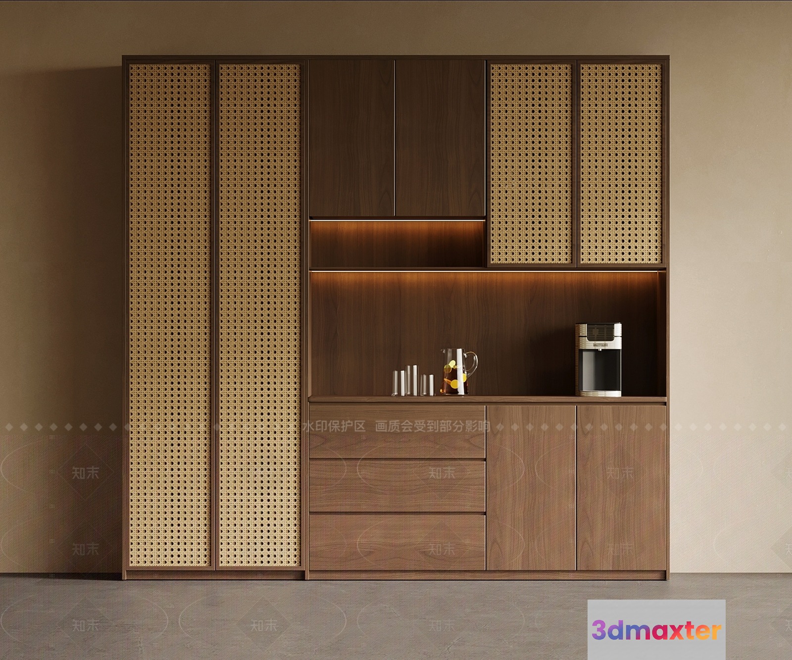 A Modern Kitchen 3D Model - 17042 - VRAY Render