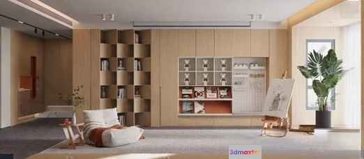 Modern Living Room 3D Model - 14798 - VRAY Render