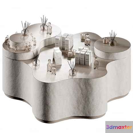 A Silver Table 3D Model - 2478 - CORONA Render