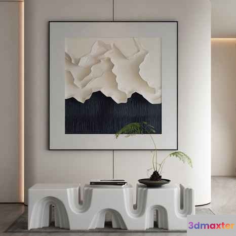 Modern Minimalist Decor 3D Model - 17718 - VRAY Render