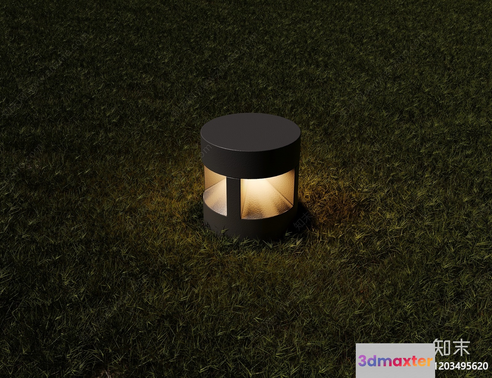 A Small Outdoor Light Fixture 3D Model - 1334 - VRAY Render