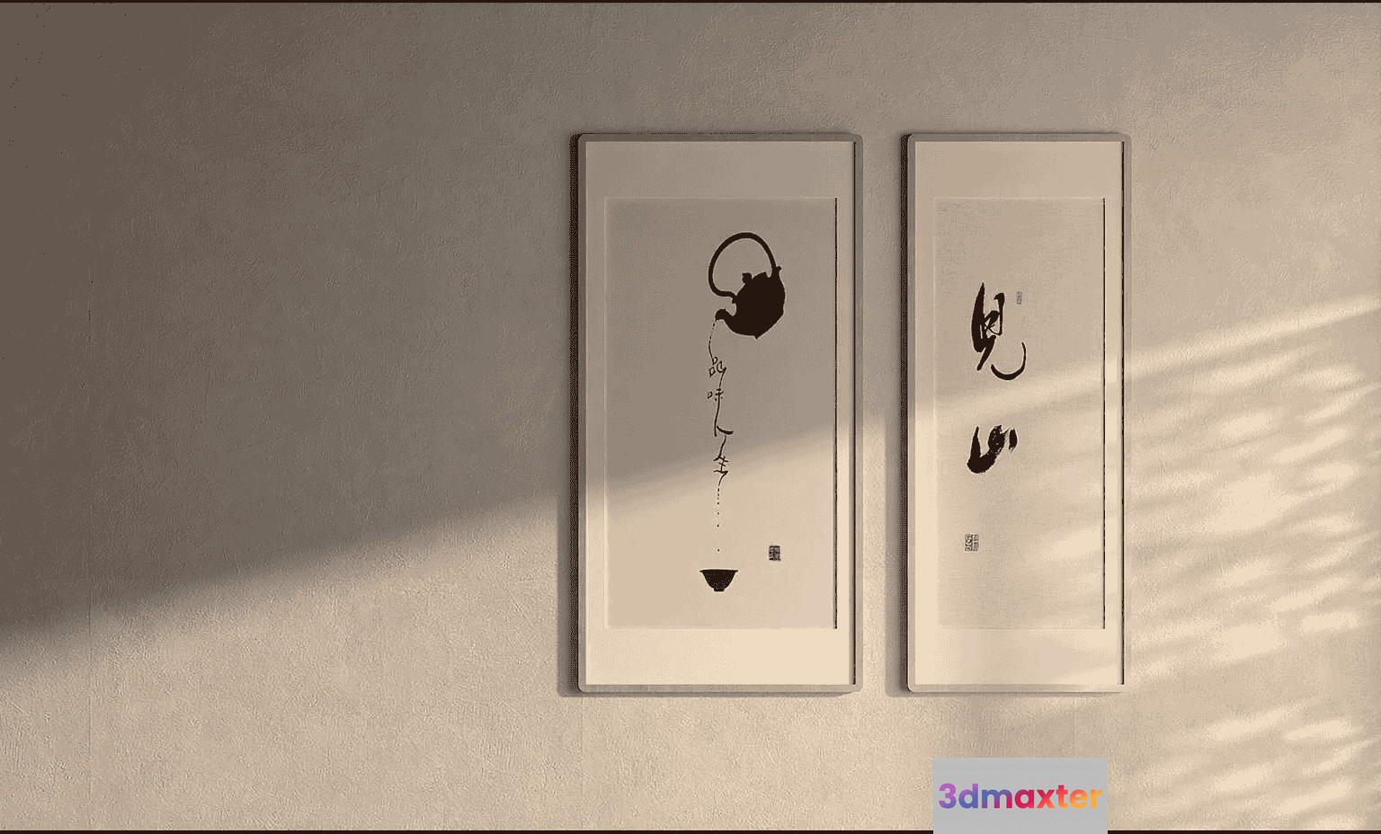 Simple Wall Art 3D Model - 10245 - VRAY Render