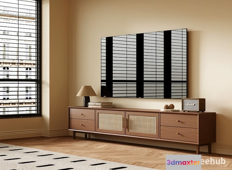 Modern Living Room 3D Model - 22228 - VRAY Render