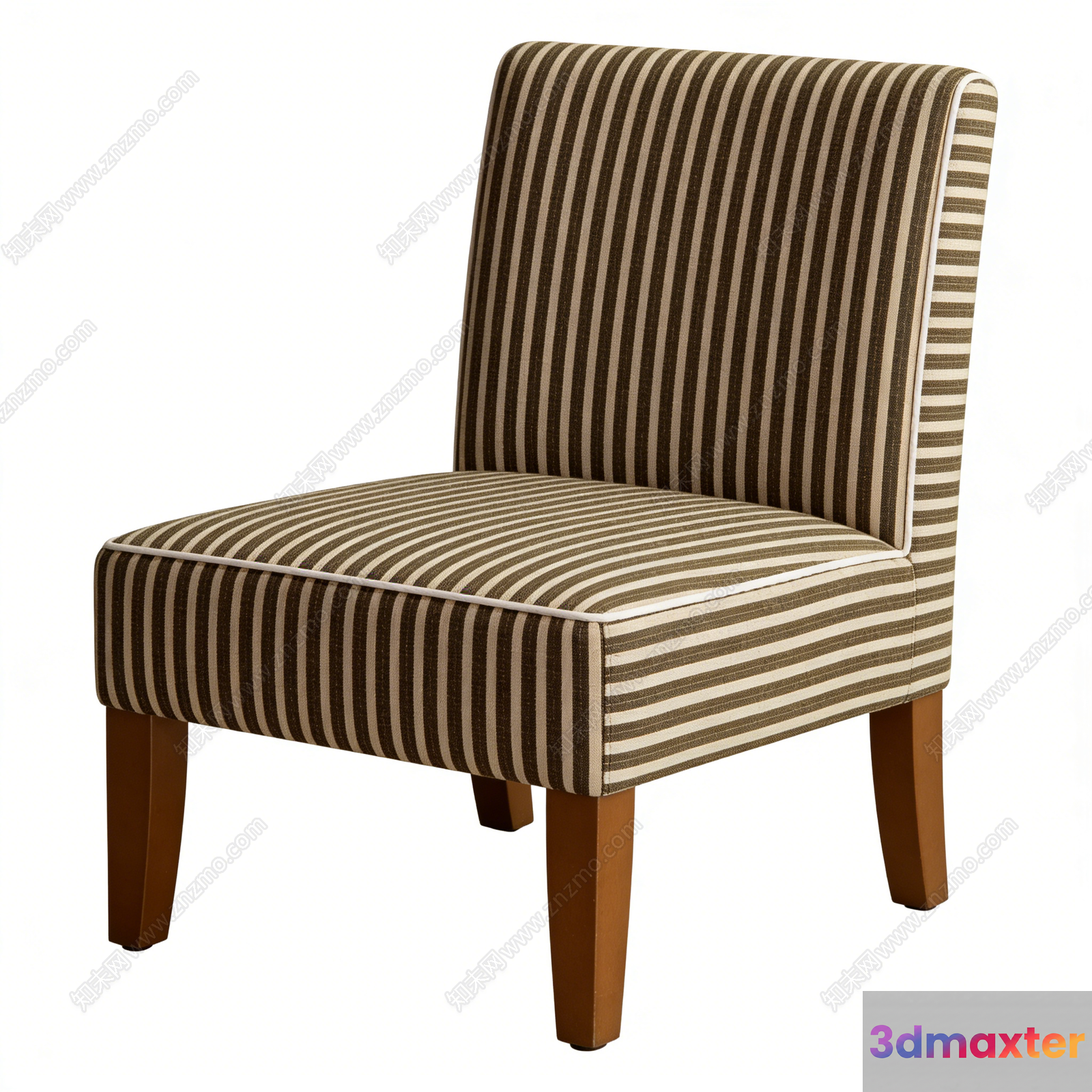 A Striped Chair 3D Model - 9888 - VRAY Render