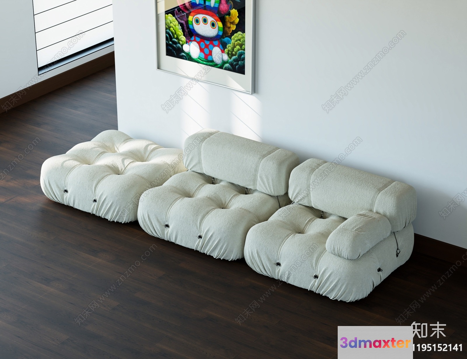 Cozy Living Room 3D Model - 15656 - VRAY Render
