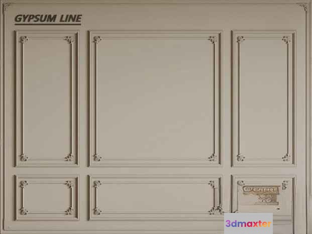 A Gypsum Wall 3D Model - 15828 - CORONA Render