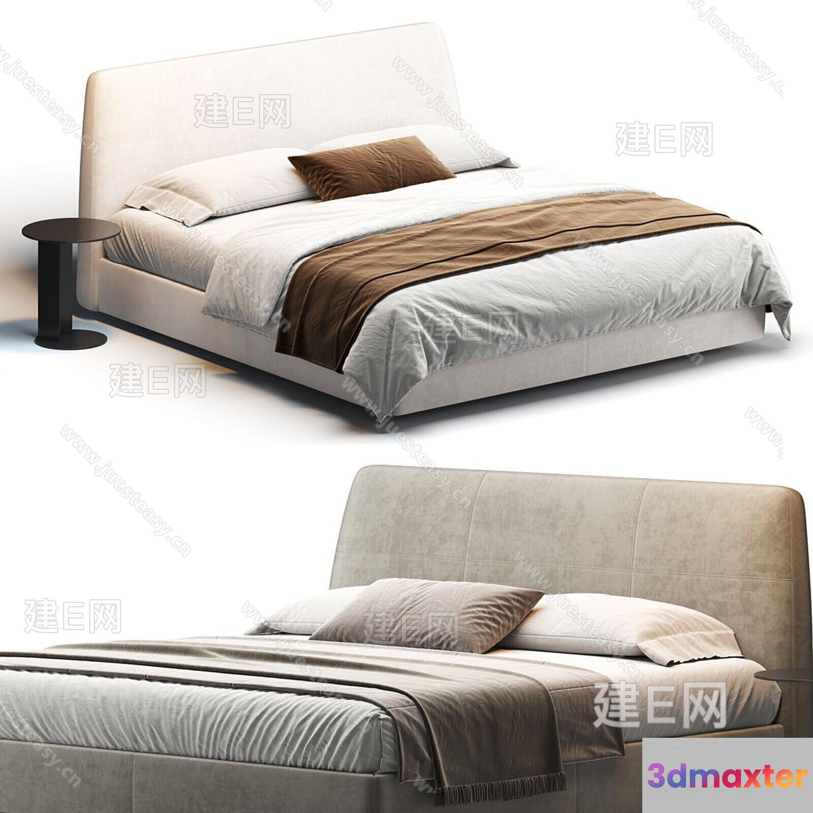 Modern Bed Design 3D Model - 11333 - CORONA Render