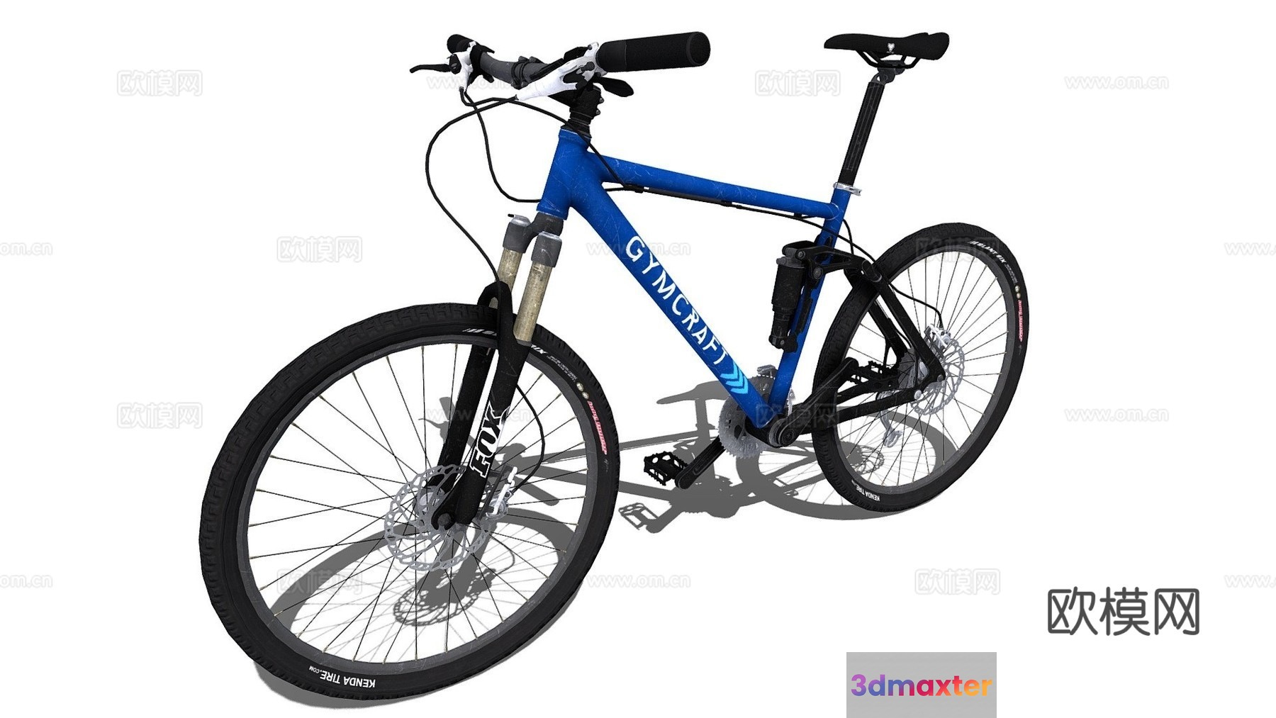 A Blue Bicycle 3D Model - 19192 - VRAY Render