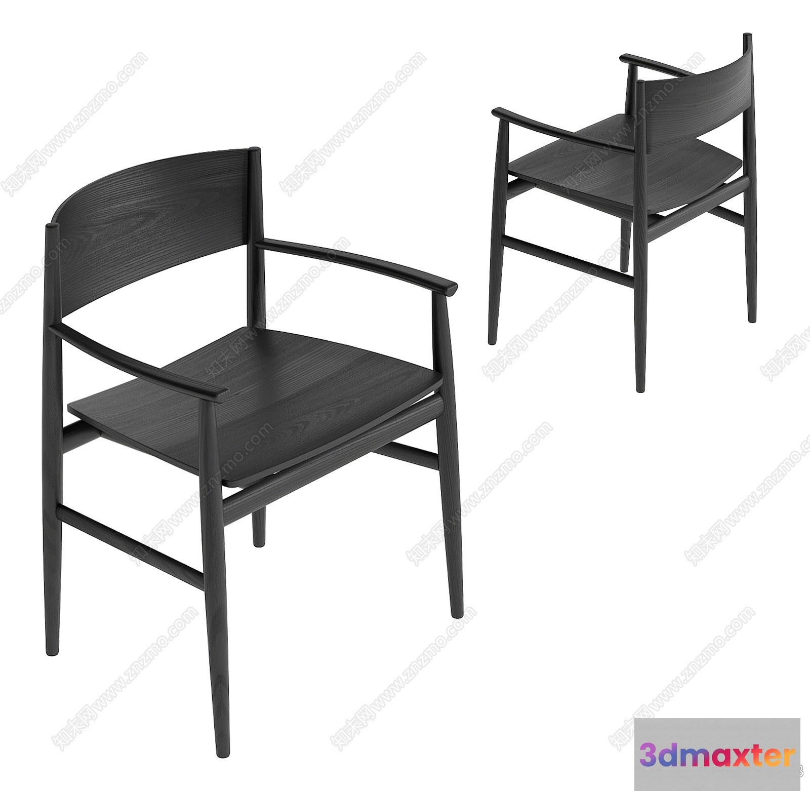 Wooden Dining Chair 3D Model - 12743 - VRAY Render