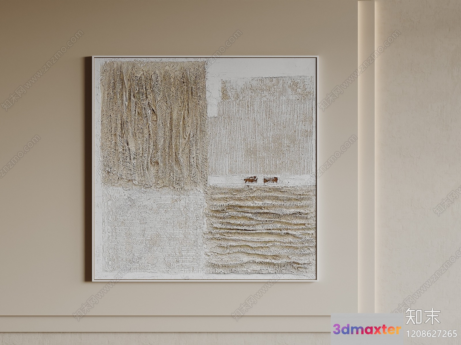 Minimalist Wall Art 3D Model - 4417 - VRAY Render