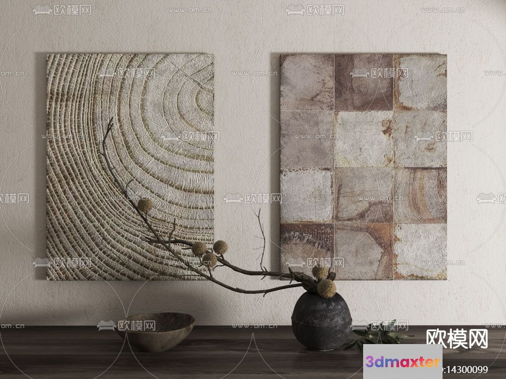 Modern Home Decor 3D Model - 6810 - VRAY Render