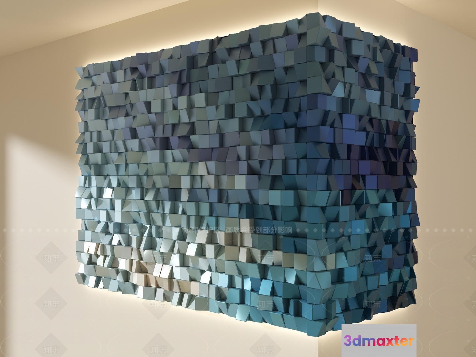 Modern Wall Art 3D Model - 21135 - VRAY Render