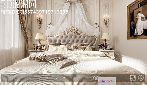 Cozy Bedroom 3D Model - 11683 - VRAY Render