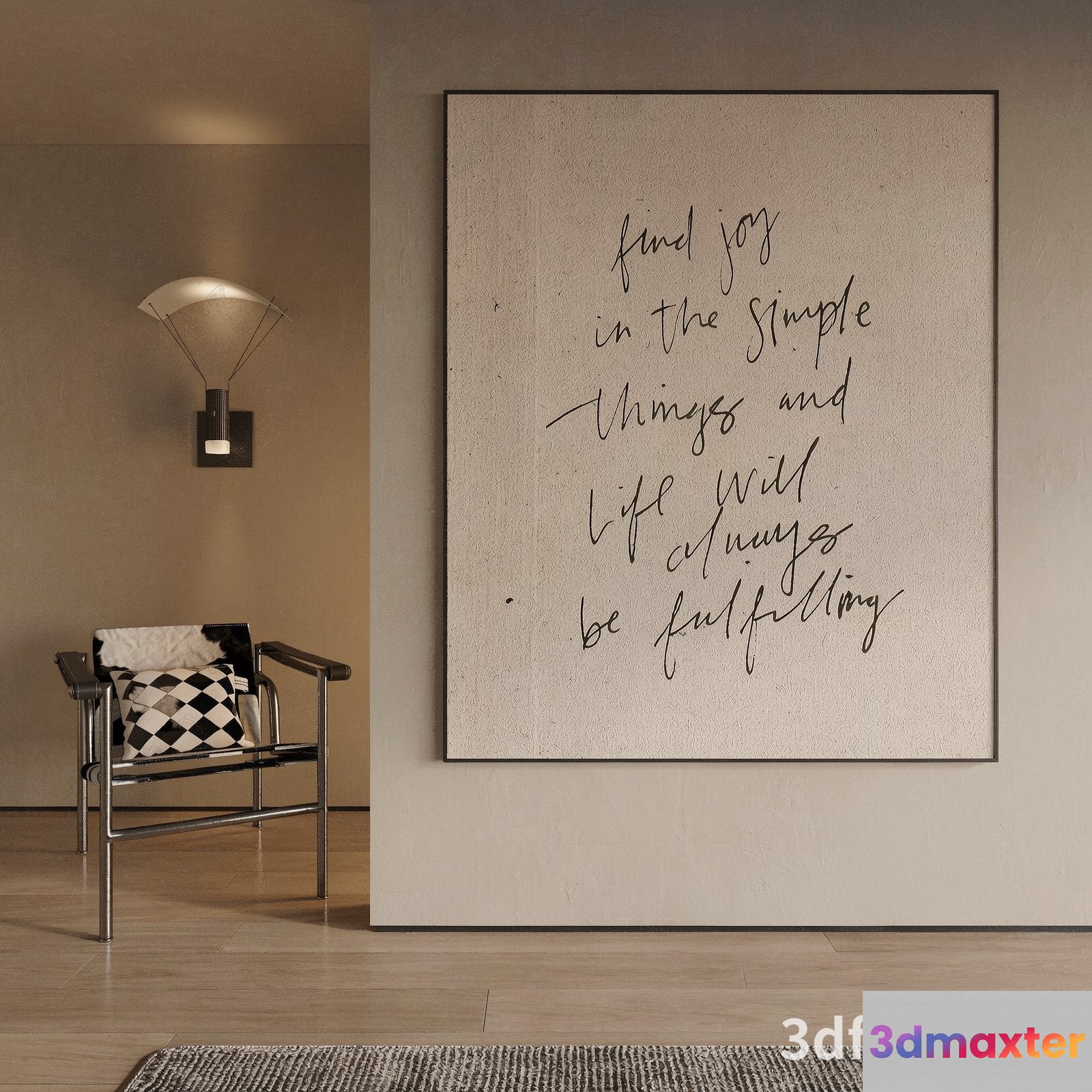 Modern Living Room 3D Model - 5013 - VRAY Render