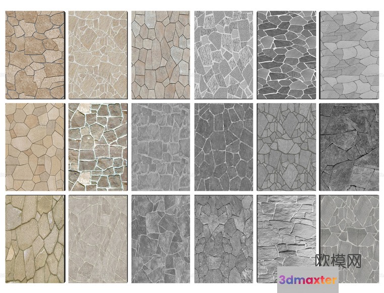Stone Floor Design 3D Model - 20018 - CORONA Render