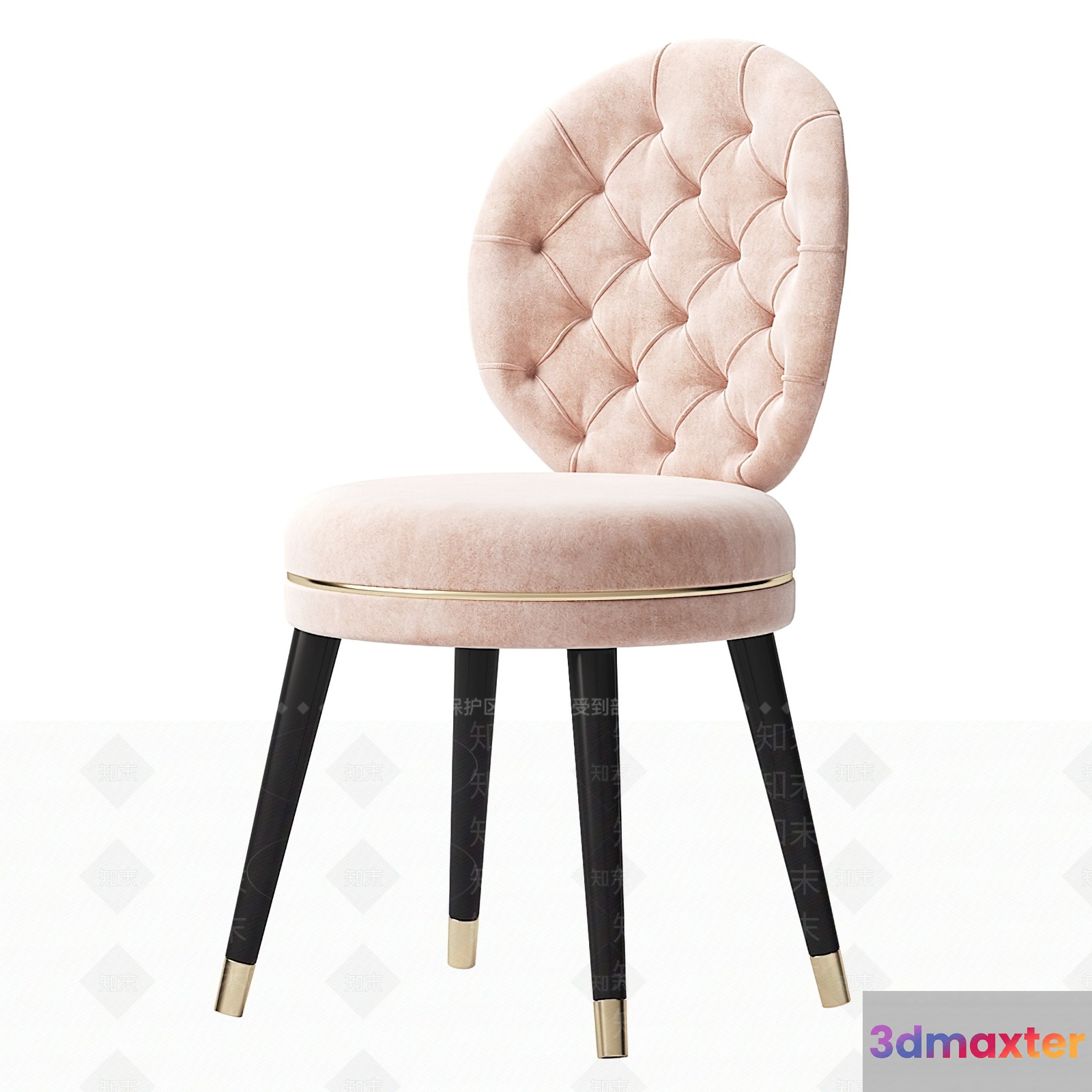 Light Pink Chair 3D Model - 2270 - VRAY Render