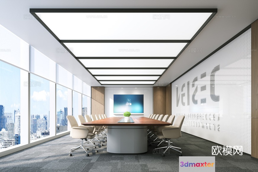 Modern Conference Room 3D Model - 17928 - VRAY Render