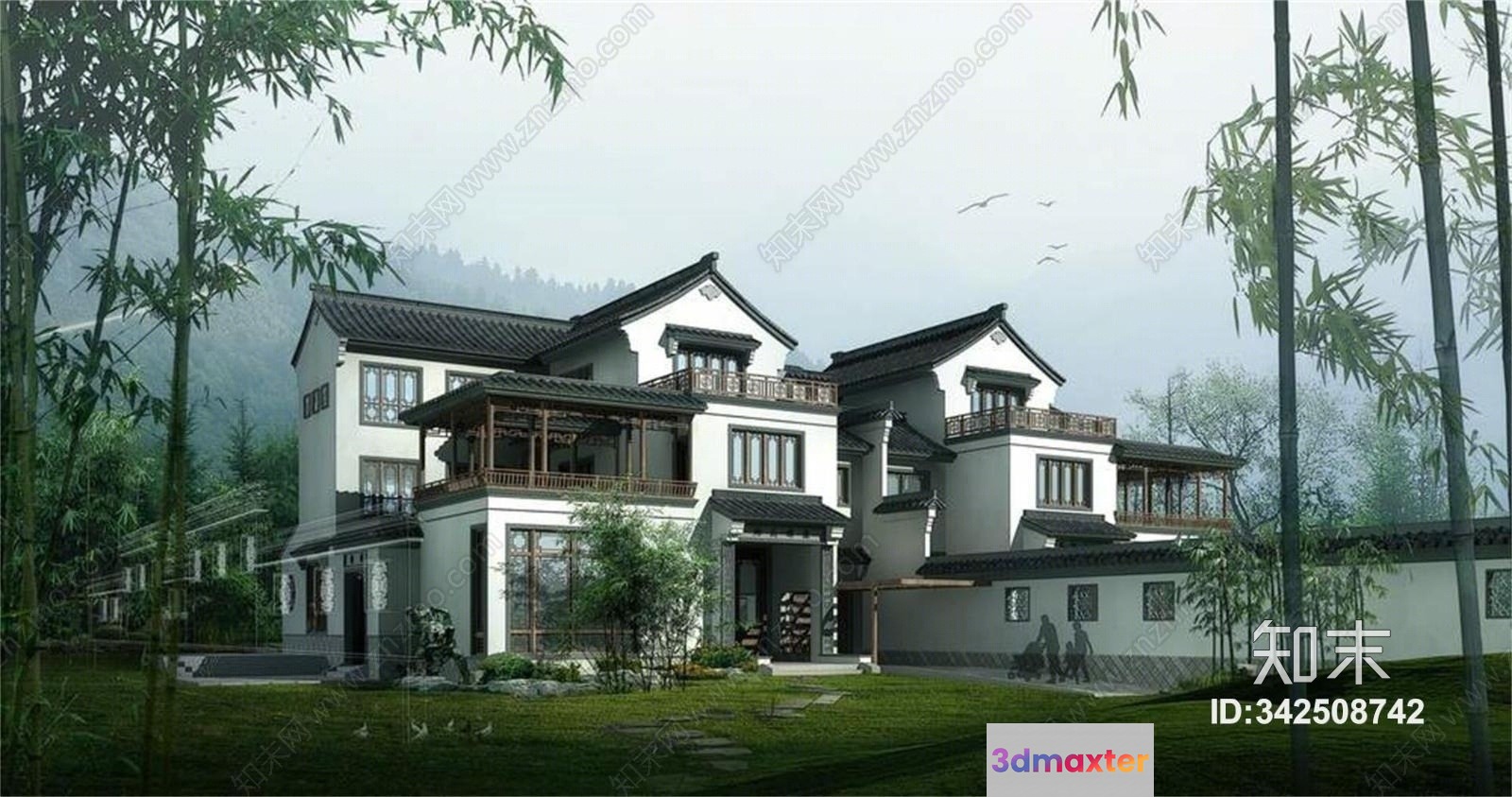 A Large House 3D Model - 21186 - VRAY Render