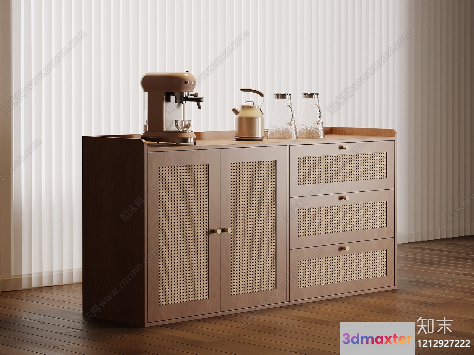 Modern Kitchen Furniture 3D Model - 19253 - VRAY Render