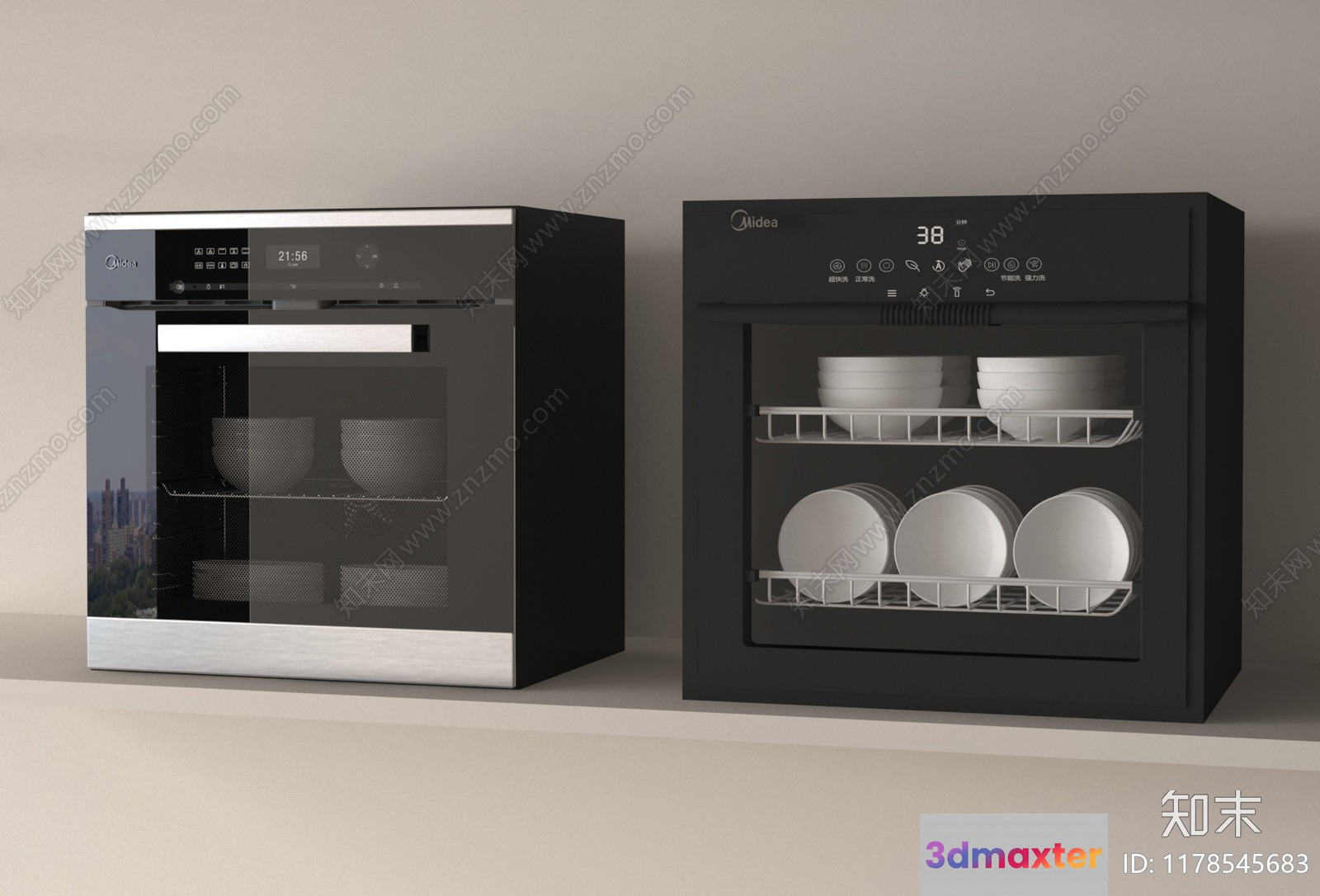Modern Kitchen Appliances 3D Model - 16744 - VRAY Render