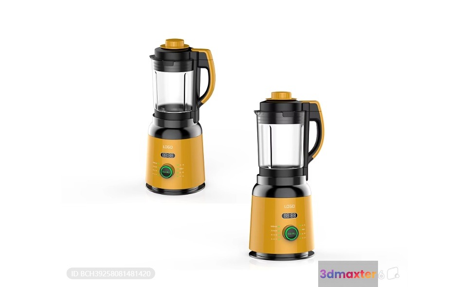 Two Yellow And Black Blenders 3D Model - 7808 - VRAY Render