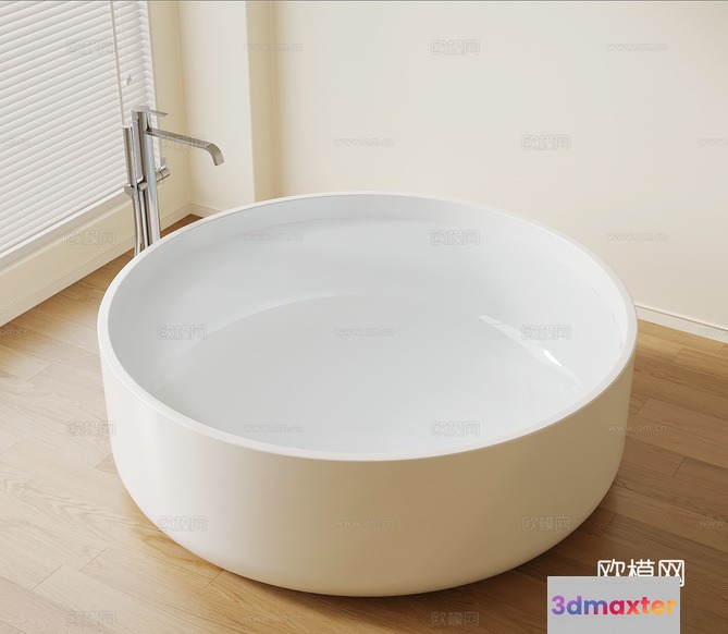 A White Bathtub 3D Model - 23724 - VRAY Render