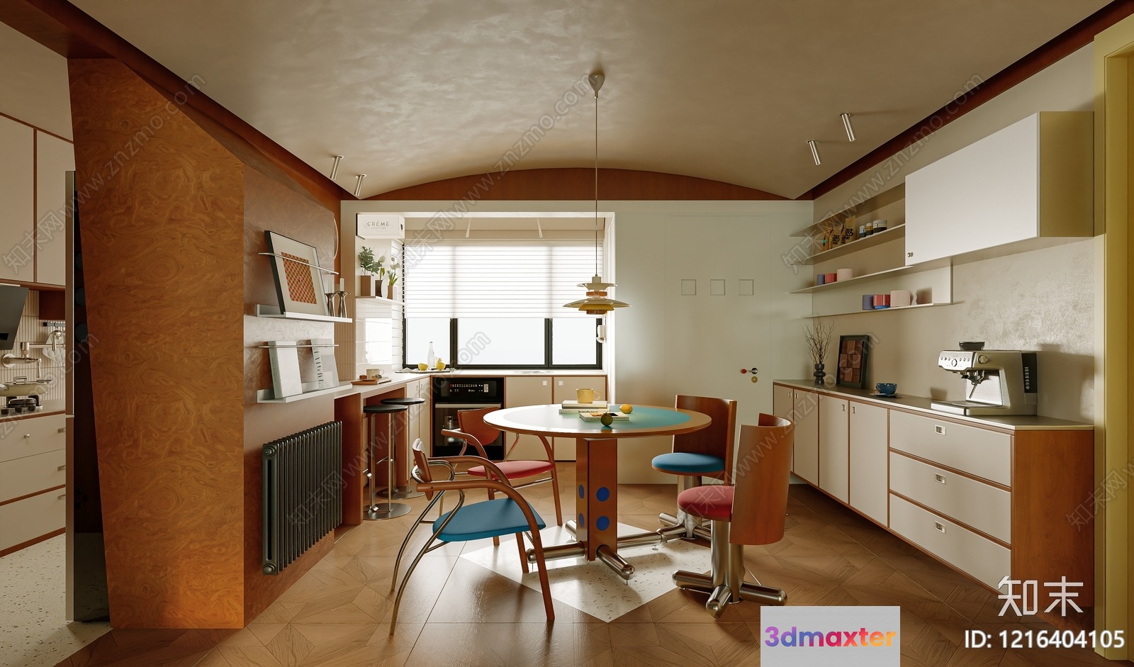 A Modern Kitchen 3D Model - 13781 - VRAY Render