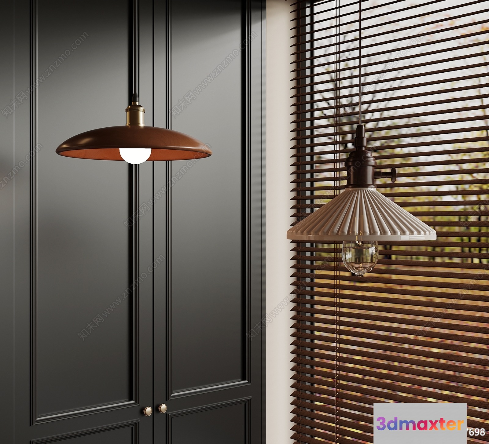 Modern Light Fixtures 3D Model - 829 - VRAY Render