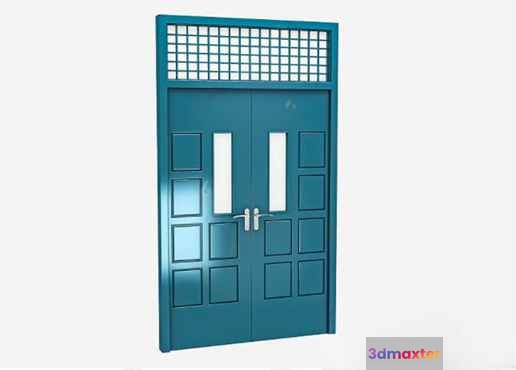 A Blue Door 3D Model - 7050 - VRAY Render