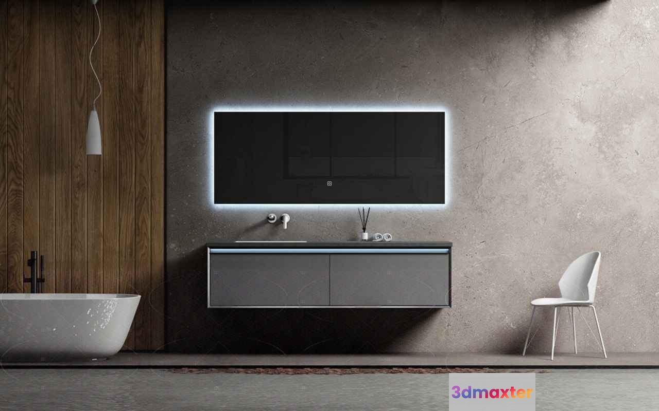 Modern Bathroom Sink 3D Model - 6362 - VRAY Render