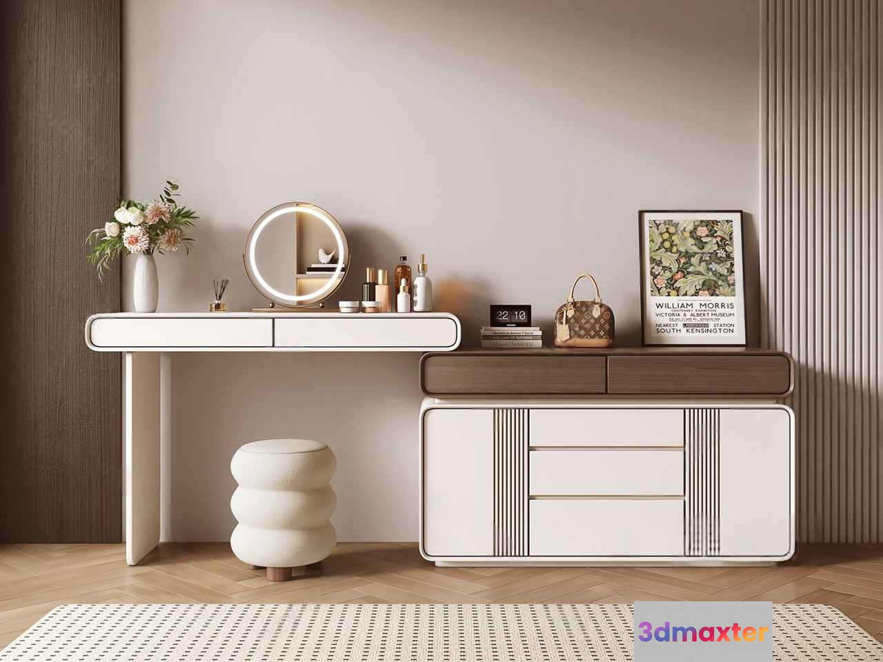 Modern Dressing Table 3D Model - 16757 - VRAY Render