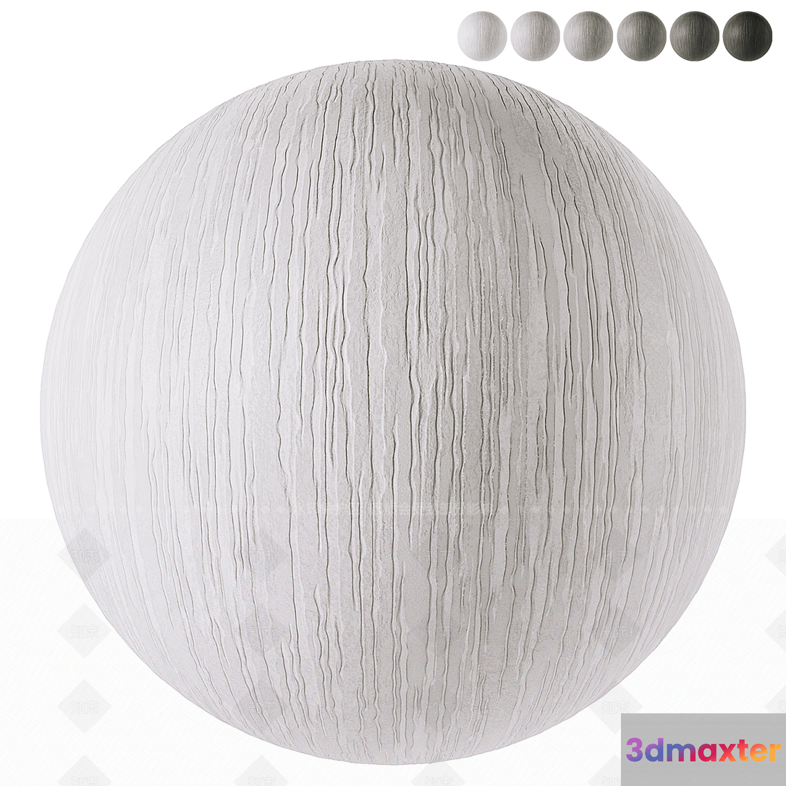 The Single Main Subject Is A Textured Sphere 3D Model - 15491 - VRAY Render
