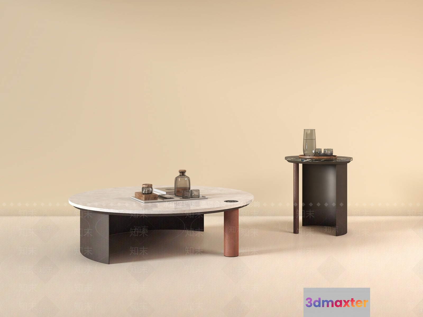 Modern Coffee Table 3D Model - 8405 - VRAY Render