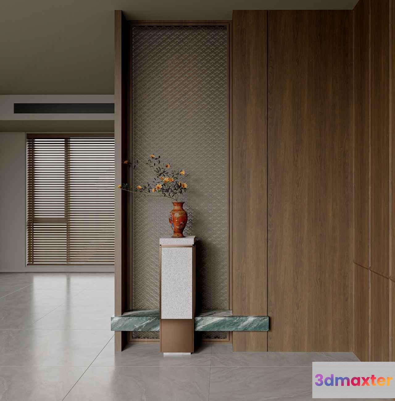 A Modern Interior Space 3D Model - 15117 - VRAY Render